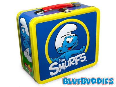 smurf metal lunch box|smurfs lunchbox.